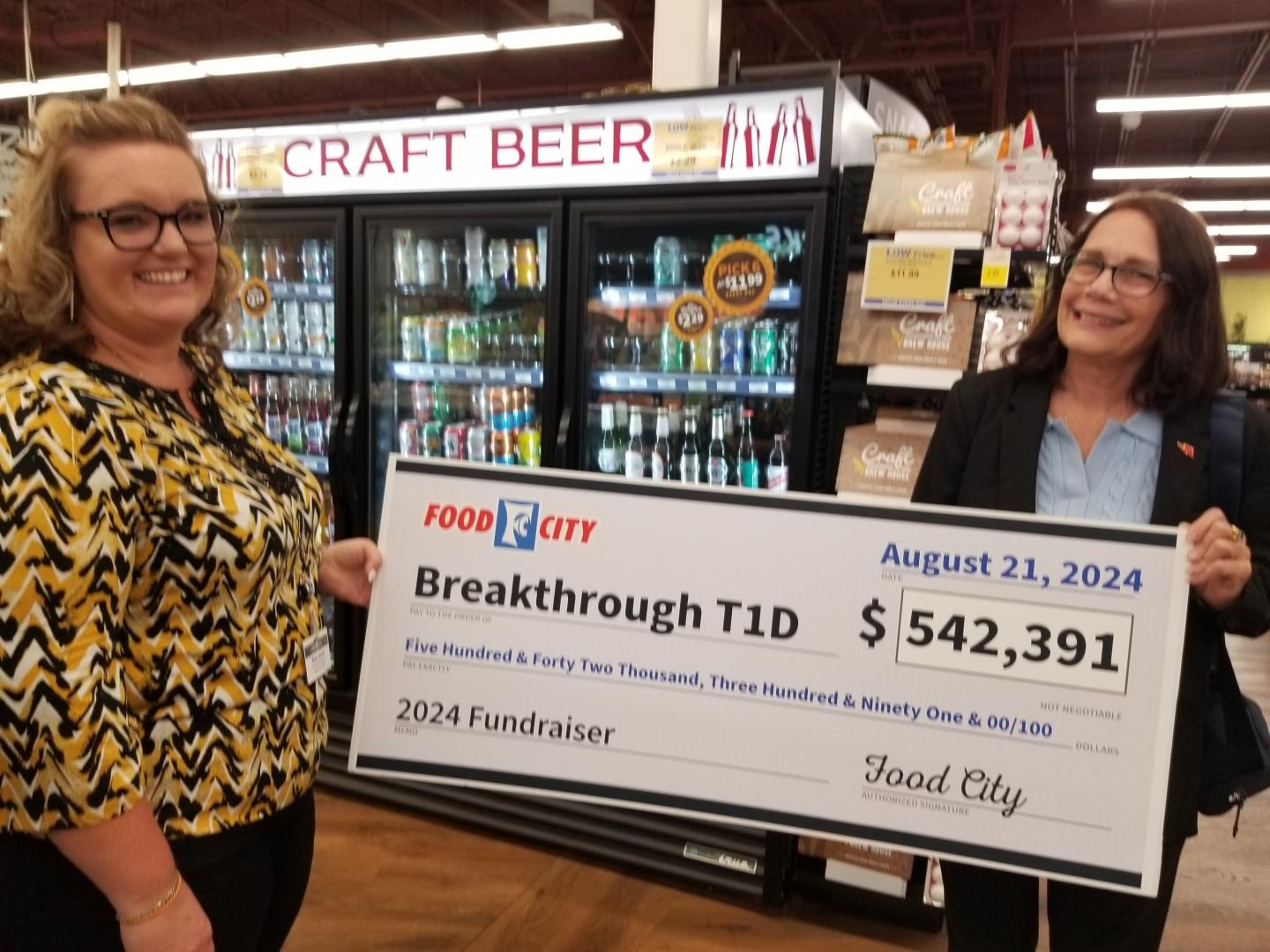 Food City makes significant gift to Breakthrough T1D