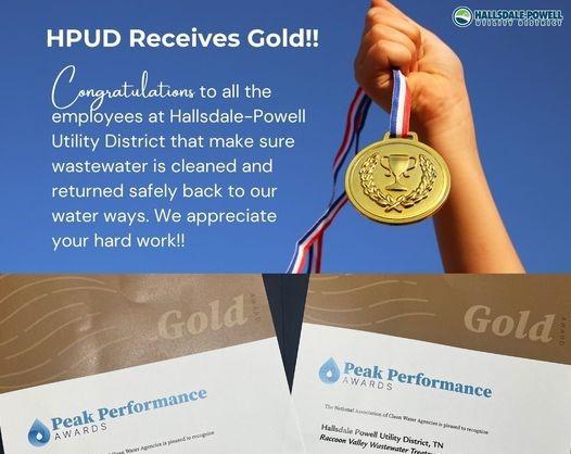 HPUD earns gold awards for wastewater treatment