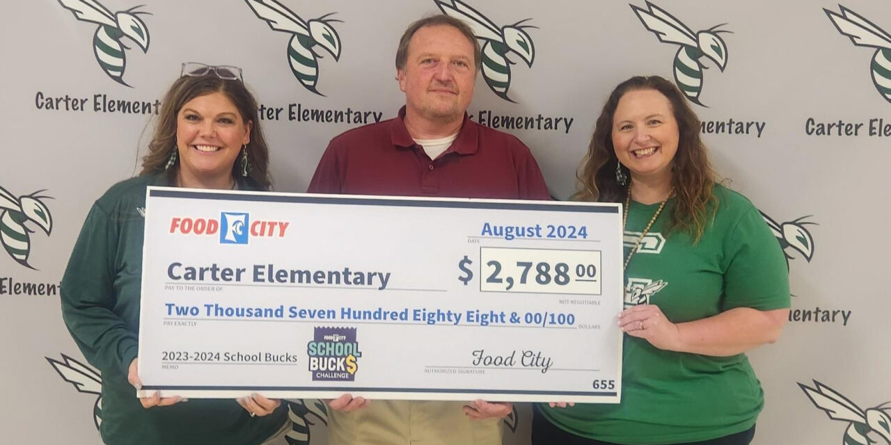 Carter ES receives Food City School Bucks