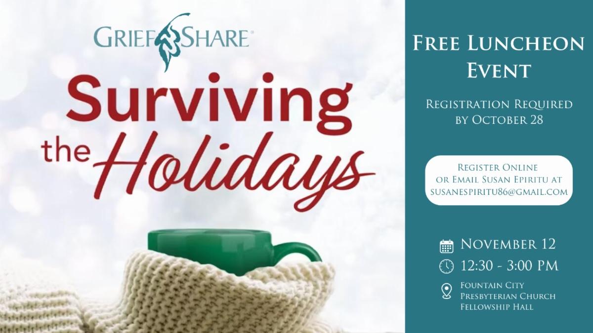 Surviving the Holidays: Free GriefShare event