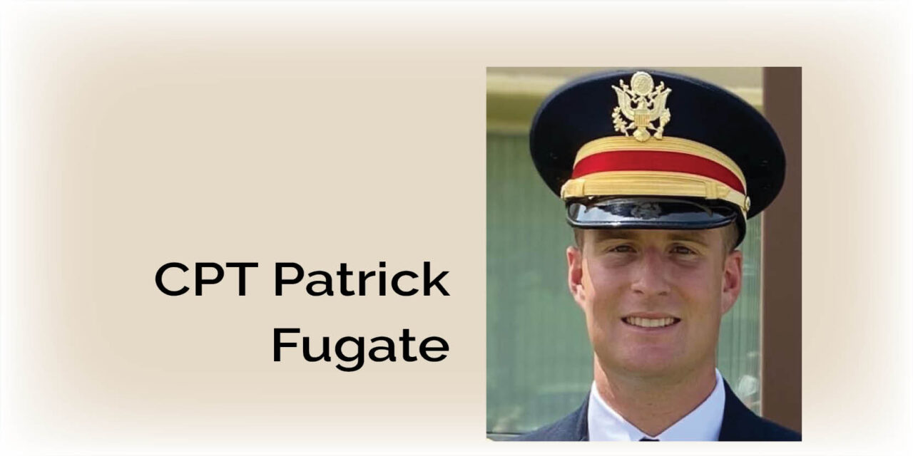 CPT Patrick Fugate is Olmsted Scholar