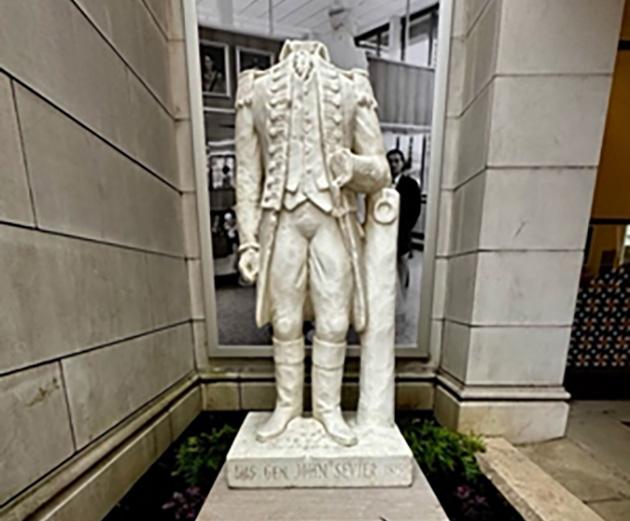 Where is General John Sevier’s head?