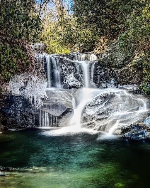 Badger gets his perfect waterfall, again